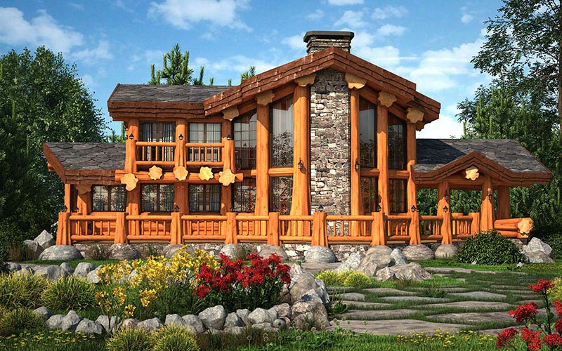 Лучший проект под ключ, Строительство деревянных одноэтажных домов в Санкт-Петербурге.